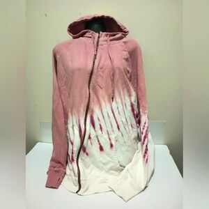 Torrid Active Tie-Dye Fully Zippered Women's Hoodie With Thumb-Holes Size 1 (1X)